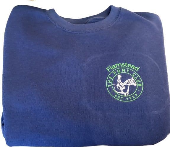 Childrens Flamstead Pony Club Royal Sweatshirt UX7