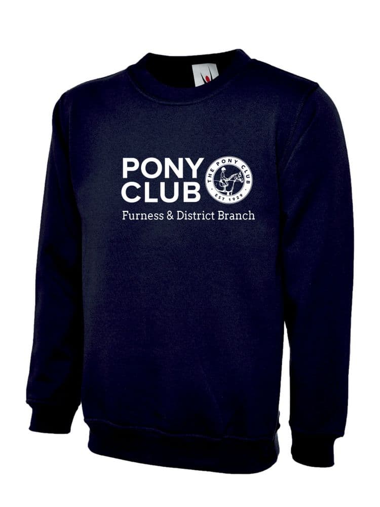 Childrens Furness & District Pony Club Navy Sweatshirt UX7