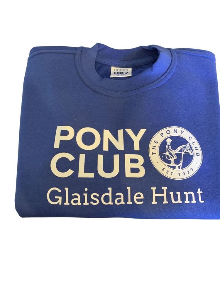 Childrens' Glaisdale Pony Club Royal Sweatshirt UX7