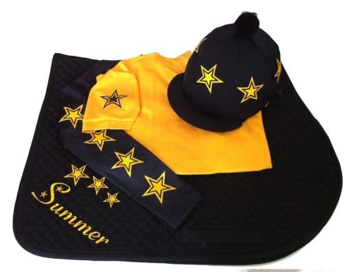 Childrens Golden Yellow/Black Base Layer Cross Country Colours