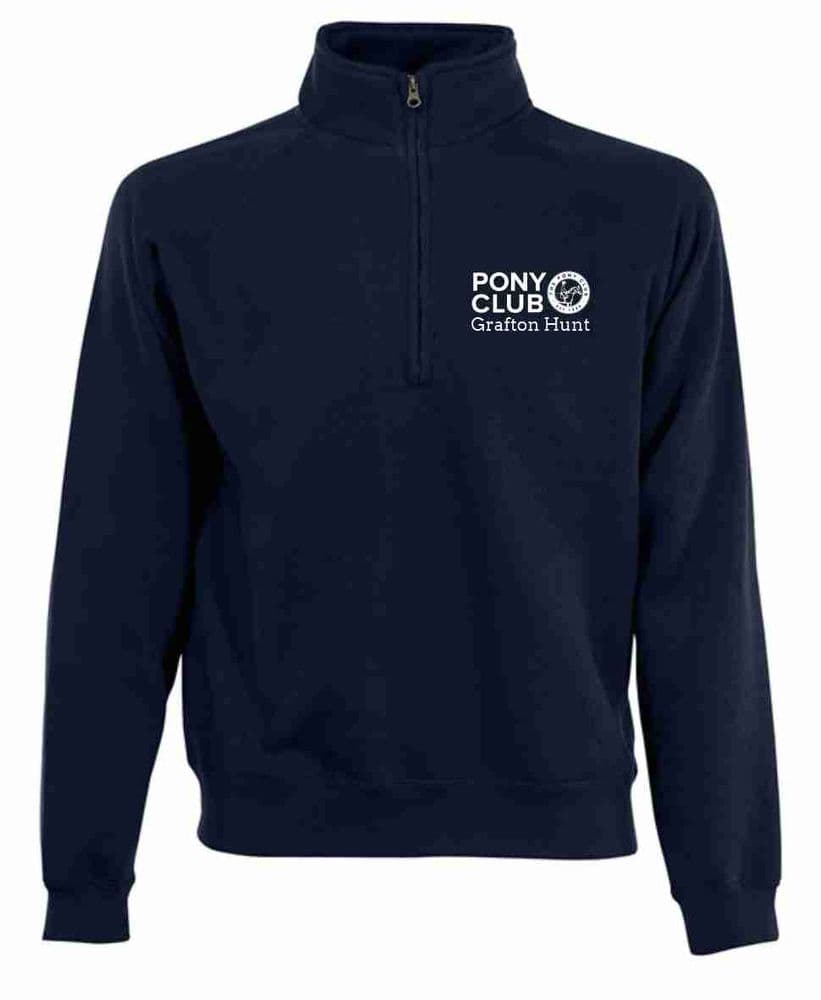 Childrens Grafton PC  Navy Quarter Zip Tracksuit top LV875