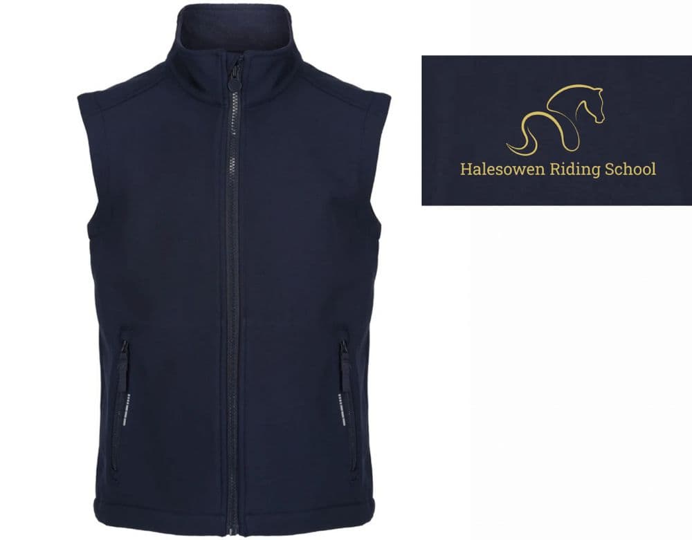 CHILDRENS Halesowen Navy Soft-shell Gilet - RG331
