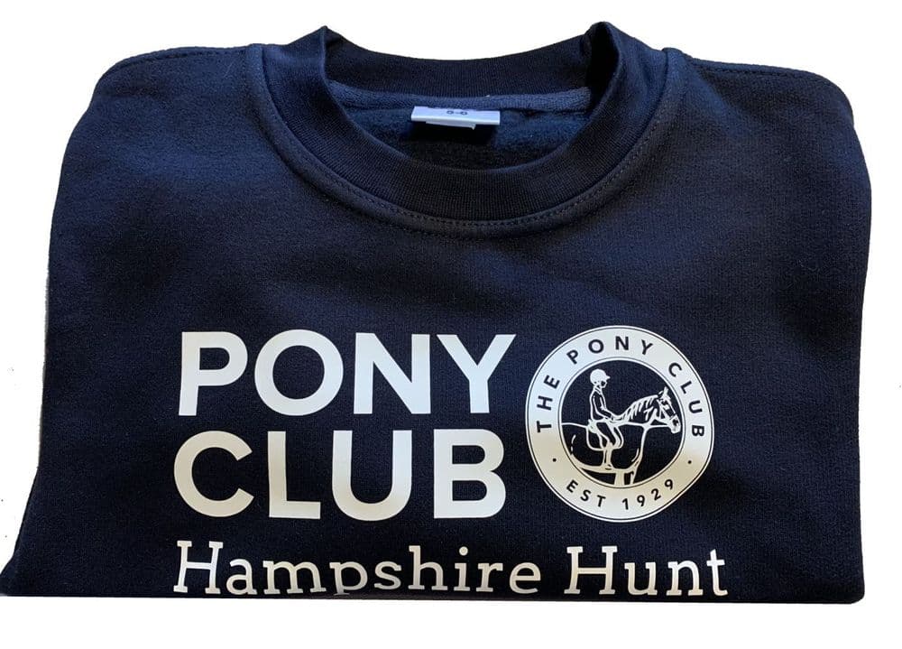 Childrens' Hampshire Hunt Pony Club Navy Sweatshirt UX7