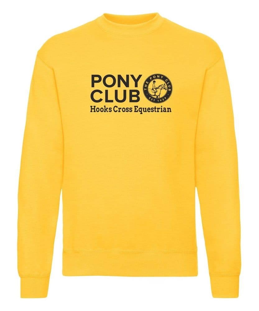 Childrens' Hooks Cross Equestrian Sunflower Yellow Sweatshirt SS9b