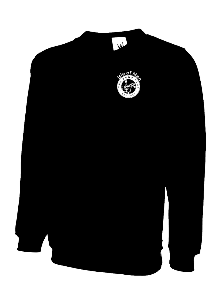 Childrens' Isle of Man Pony Club Black Sweatshirt UX7