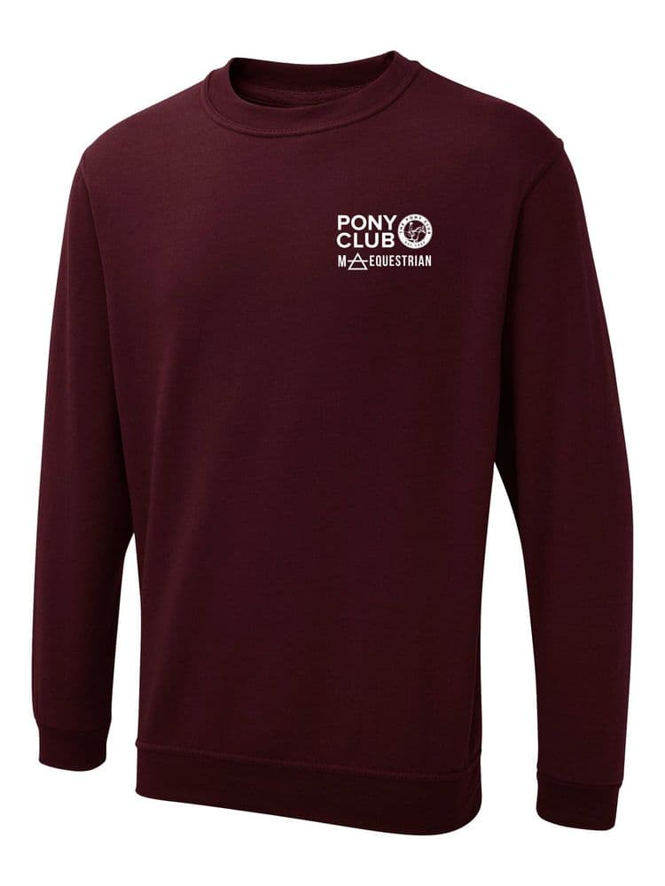 Childrens MA Equestrian Maroon Sweatshirt - UX7