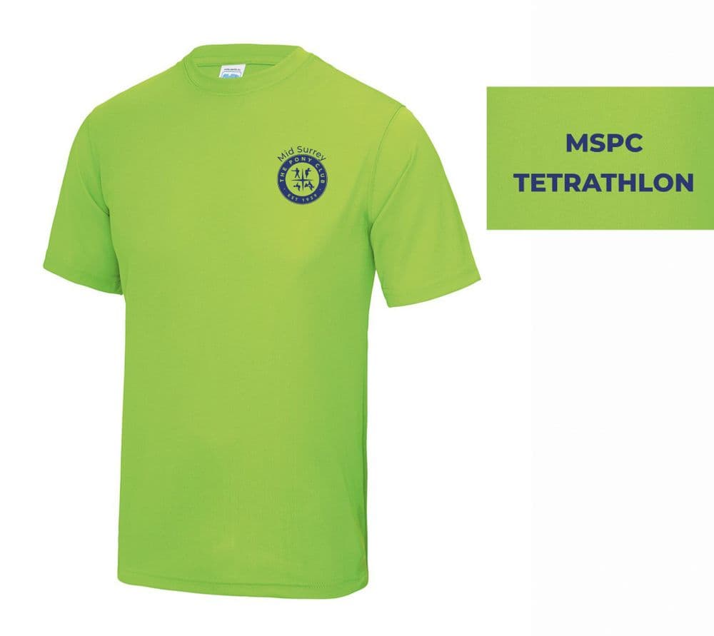 CHILDRENS Mid Surrey Tet Electric Green 'Cool' T-shirt - JC001B