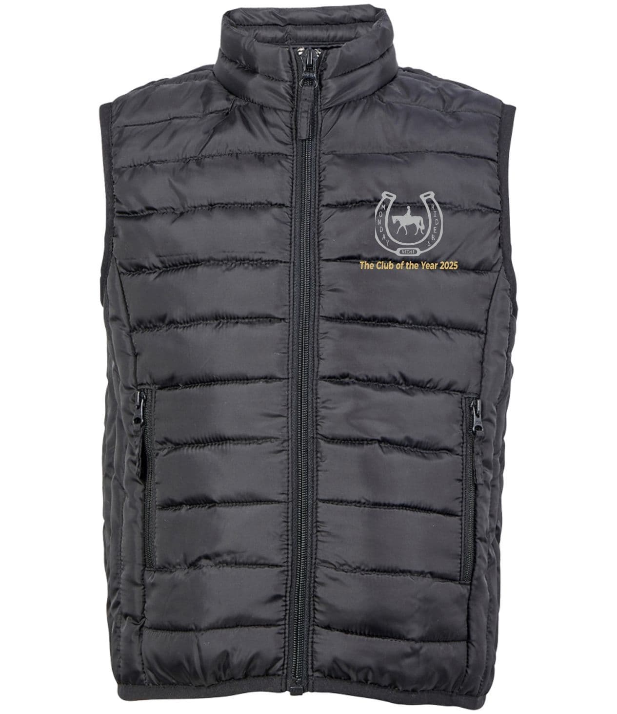 CHILDRENS Monday Riders Black Padded Gilet - 04446