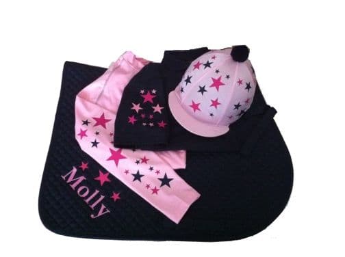 Childrens Navy/Baby Pink Base Layer Cross Country Colours