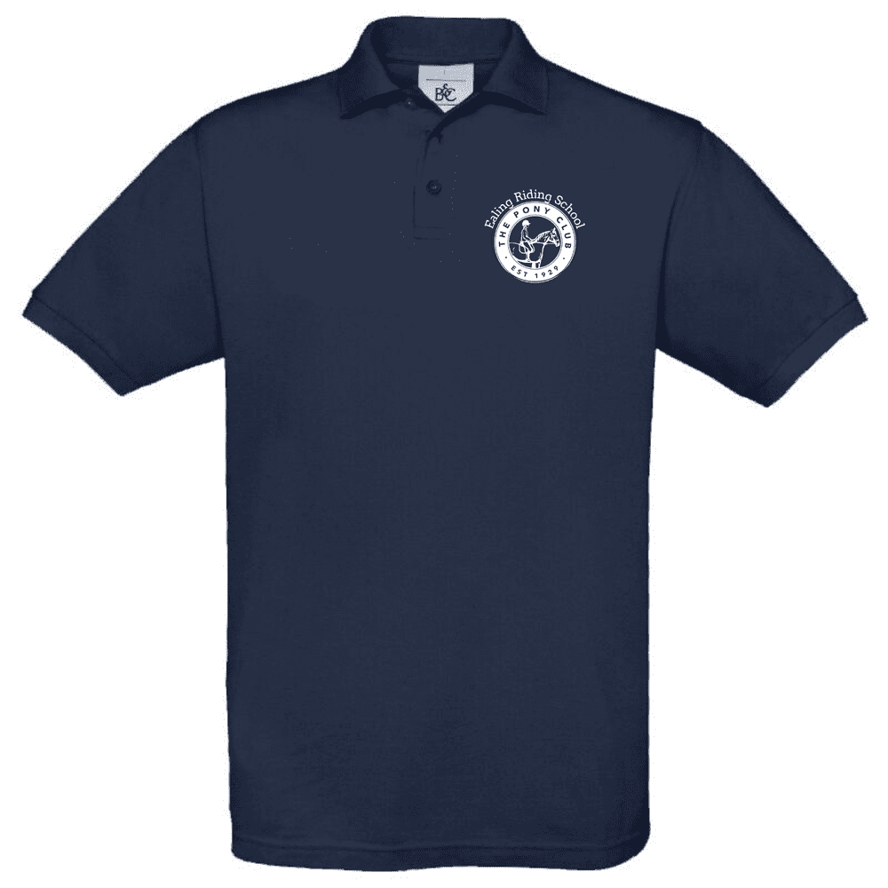 Childrens Navy Ealing Riding School Polo Shirt UC103