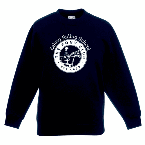 Childrens Navy Ealing Riding School Sweatshirt UX7