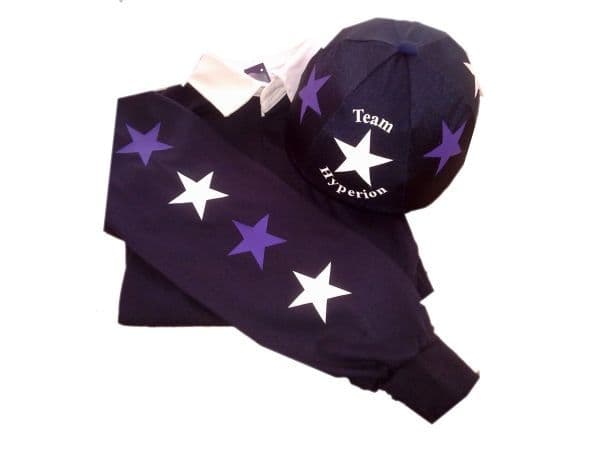 Childrens Navy Rugby Shirt & Matching Silk