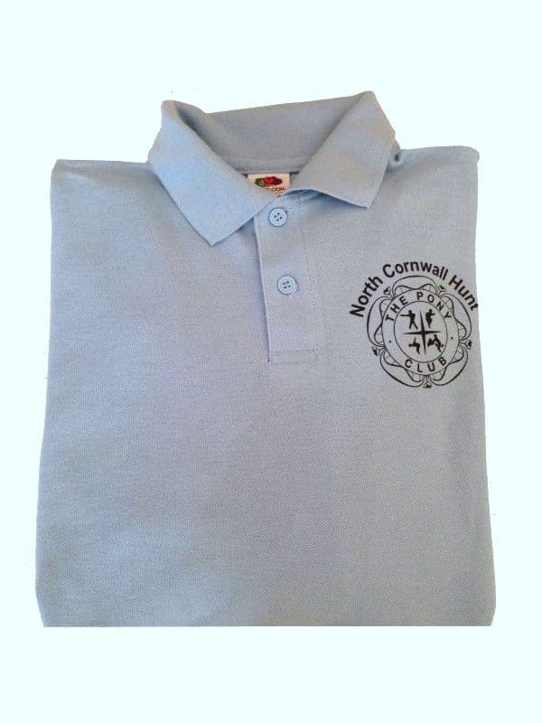Childrens North Cornwall Light Blue Tetrathlon Long Sleeve Polo
