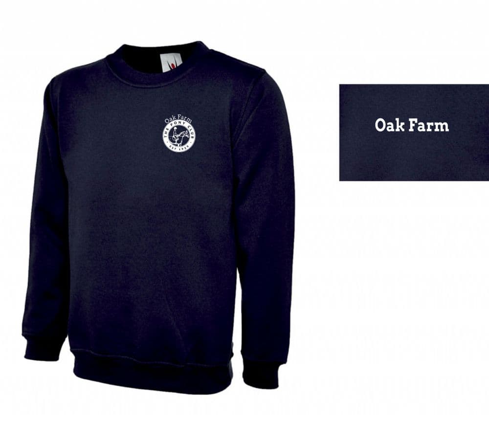 Childrens Oak Farm PC Navy Sweatshirt UX07