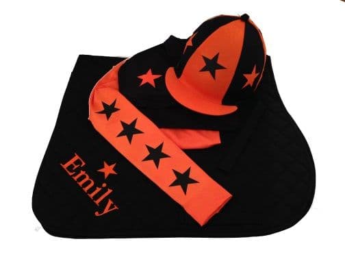 Childrens Orange/Black Base Layer Cross Country Colours