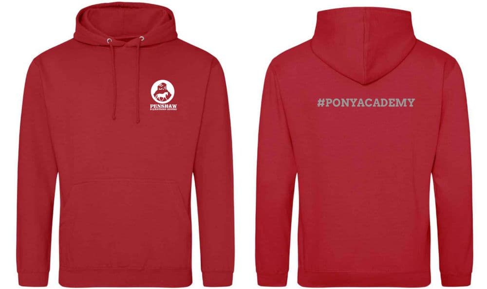 CHILDRENS Penshaw Pony Academy Red Hoodie - JH01j