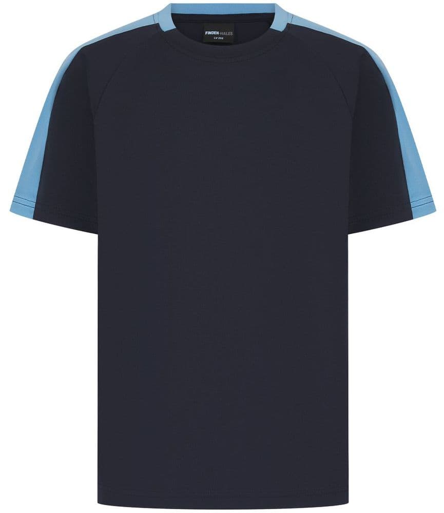 CHILDRENS Portman PC Navy/sky mounted games T-shirts - LV292