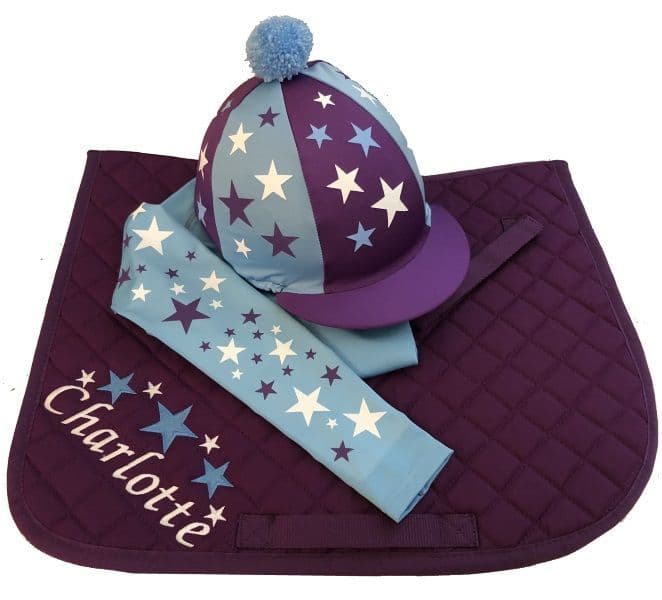 Childrens Purple/Sky Cross Country Colours
