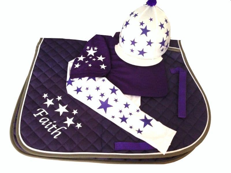 Childrens Purple White Base Layer Cross Country Colours