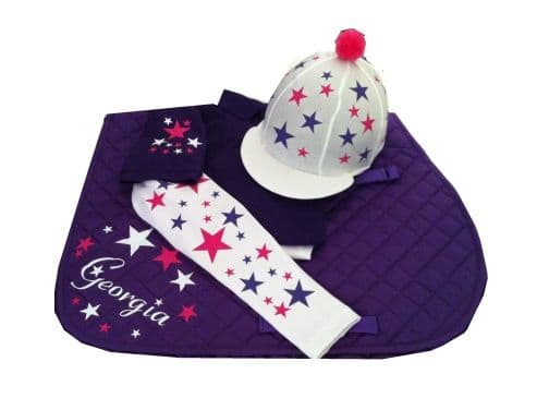 Childrens Purple/White/Pink Base Layer Cross Country Colours