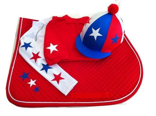 Childrens Red/White/Blue Base Layer Cross Country Colours