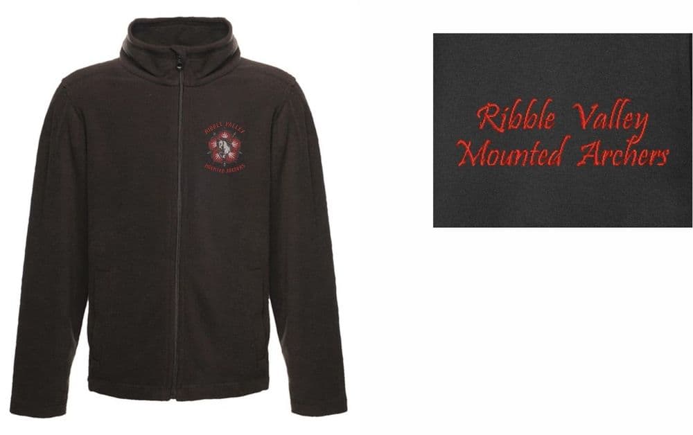 Childrens Ribble Valley Mounted Archers Black Fleece  jacket RG258B