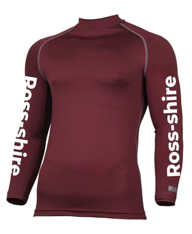 CHILDRENS Ross-shire Burgundy Base Layer - RH01B