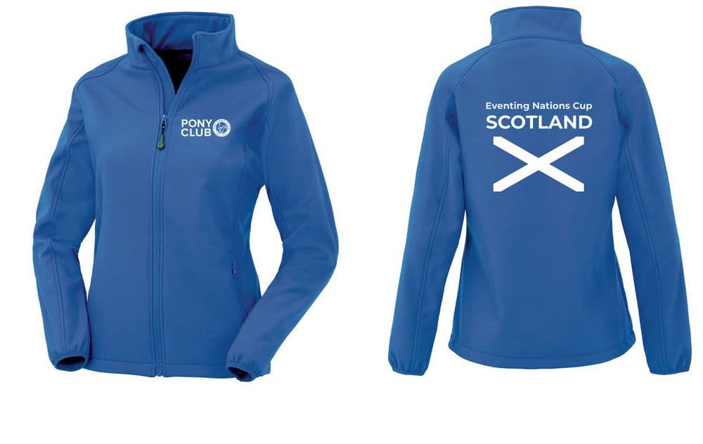 CHILDRENS Scotland Nations Cup Royal Softshell Jacket - RS901b