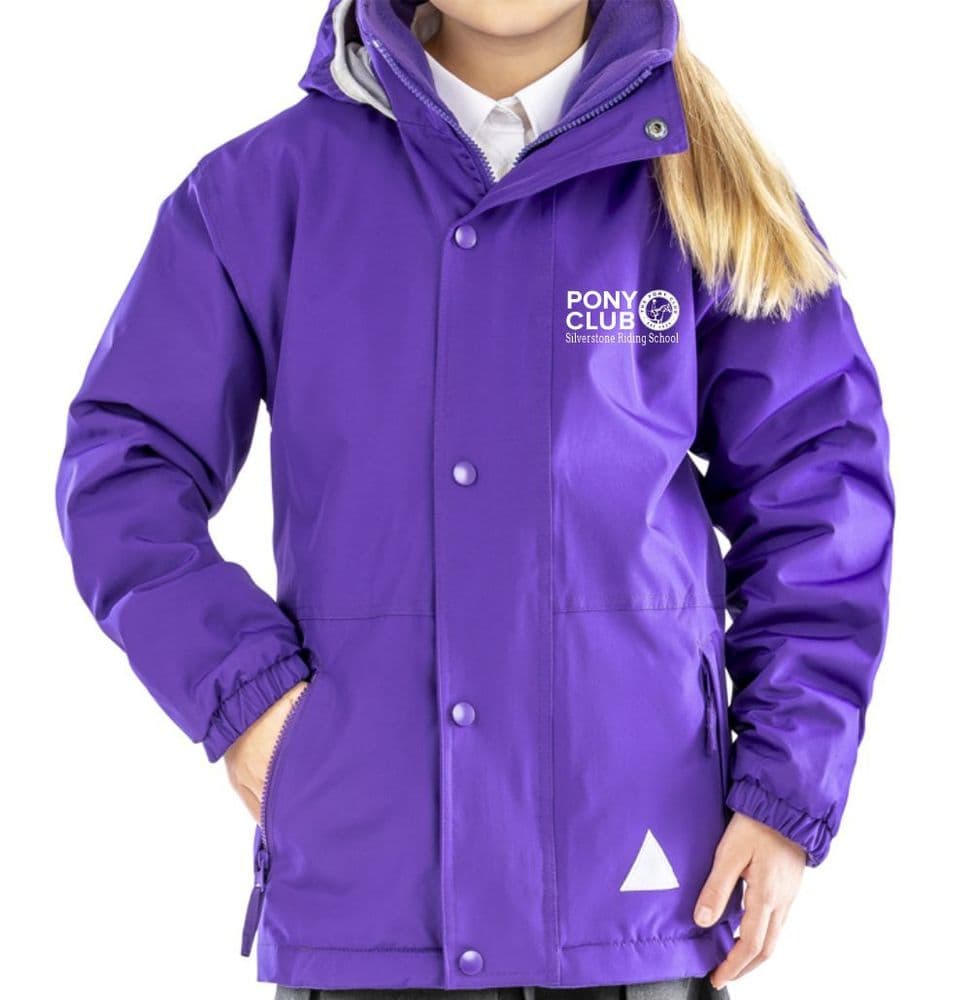 CHILDRENS Silverstone Riding School PC Purple Jacket - Result R160J