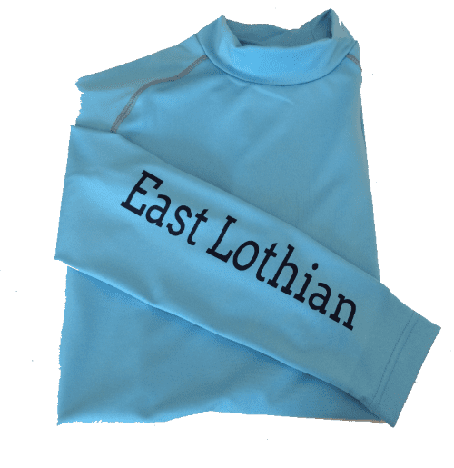 Childrens sky blue EAST LOTHIAN Base Layers