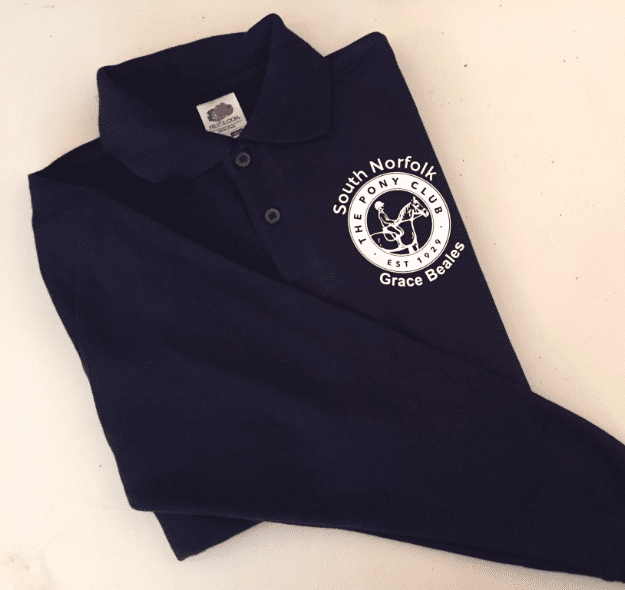 Childrens South Norfolk Long Sleeve Navy Polo