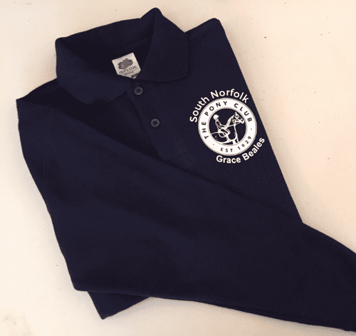 Childrens South Norfolk Long Sleeve Navy Polo