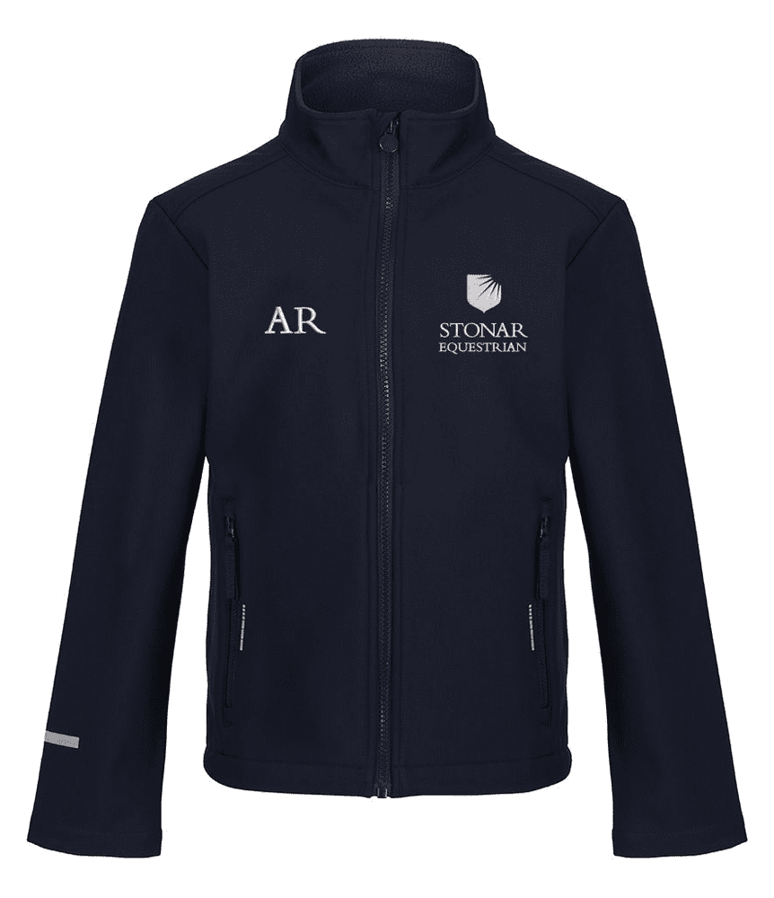 Childrens Stonar School Equestrian Navy Soft-shell Jacket- RG330