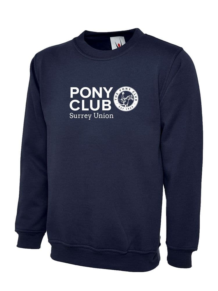 CHILDRENS Surrey Union PC Navy Sweatshirt - UX7