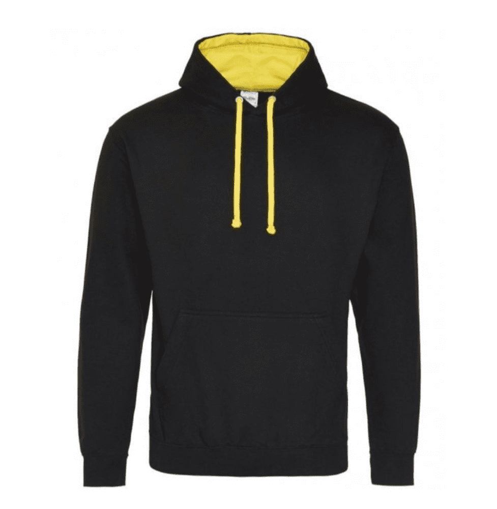 Childrens Tivyside Black/Yellow Pony Club Hoodie