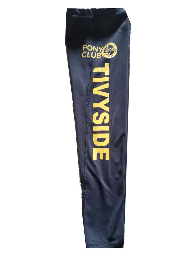 Childrens Tivyside PC Black Base Layer Leggings