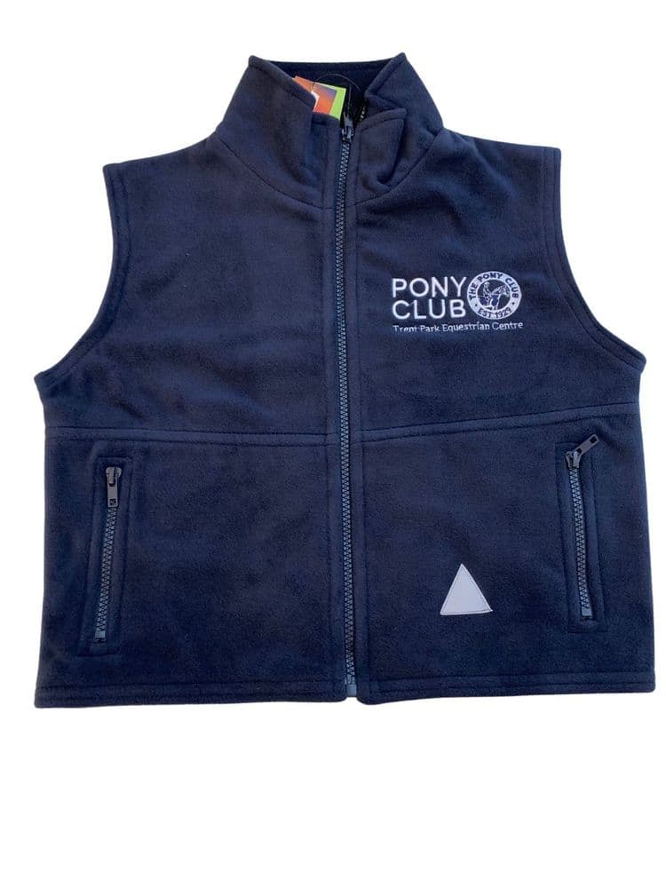Childrens Trent Park Navy Blue Fleece Gilet RE37J