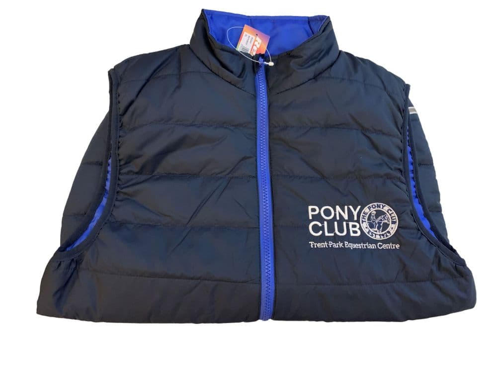 Childrens Trent Park Navy Blue Padded Gilet R234b