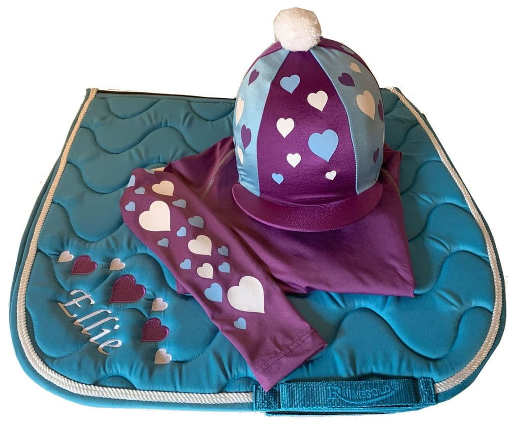 Childrens Turquoise/Purple Cross Country Colours