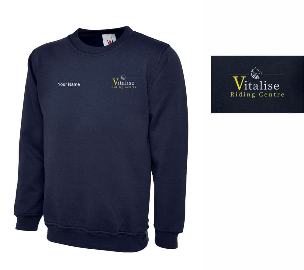 CHILDRENS Vitalise Riding Centre Navy Sweatshirt - UX7