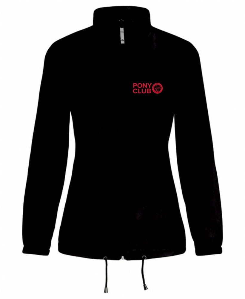 Childrens Warwickshire Hunt Pony Club Black Showerproof Jacket