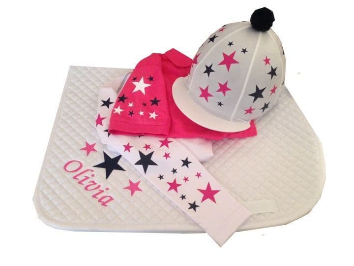 Childrens White/Pink/Navy Base Layer Cross Country Colours