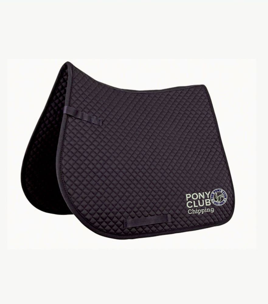 Chipping Pony Club navy/white/black GP saddlecloth