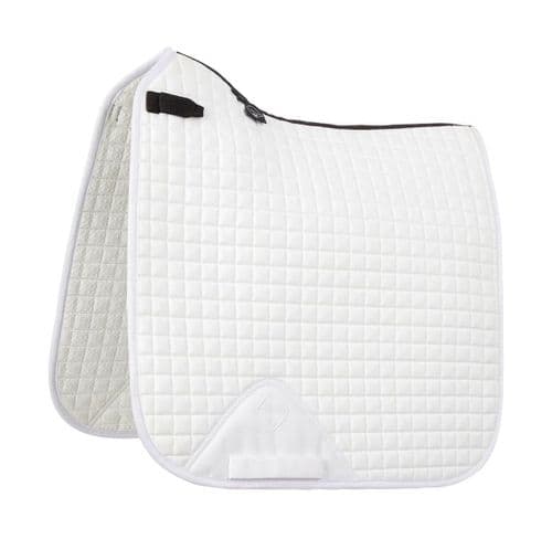 Churcher's College embroidered white Le Mieux Dressage Saddlecloths
