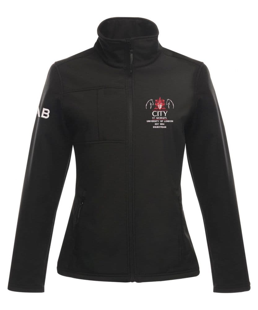 City St George's University Ladies Black Softshell Jacket - RG195