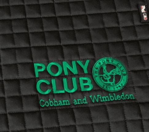Cobham & Wimbledon Black Close Contact Premier Equine Saddlecloth