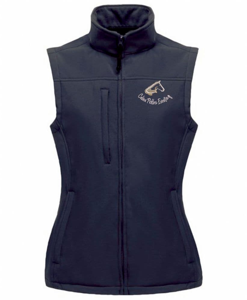 Colina Pickles Eventing Ladies Navy Softshell Gilets