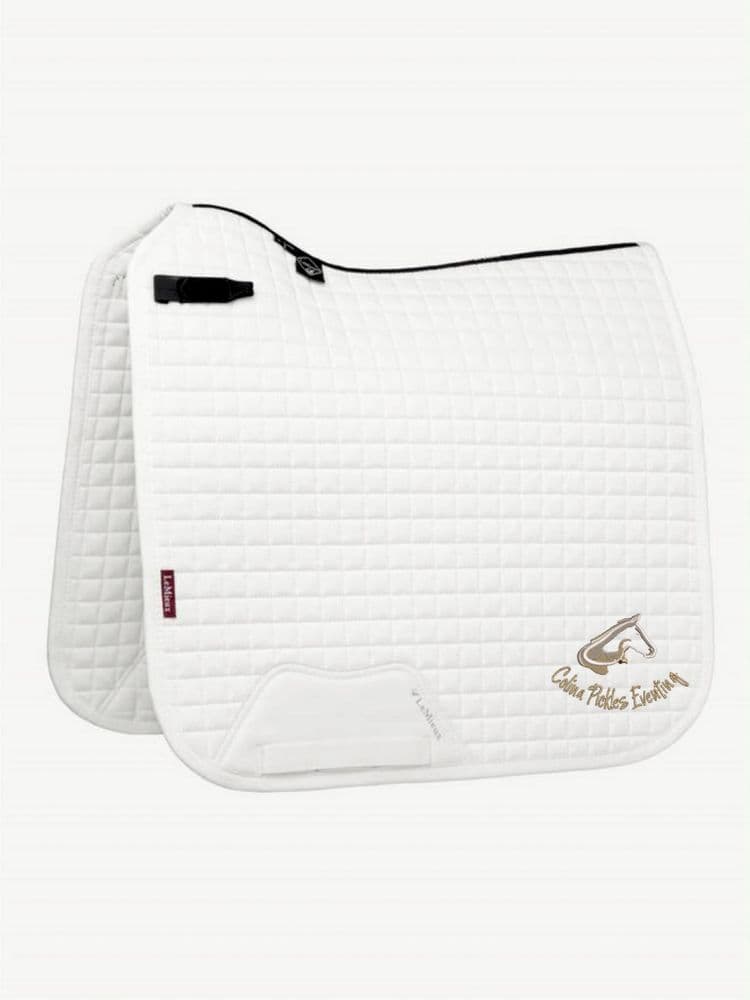 Colina Pickles Eventing White LeMieux Dressage Saddlecloths