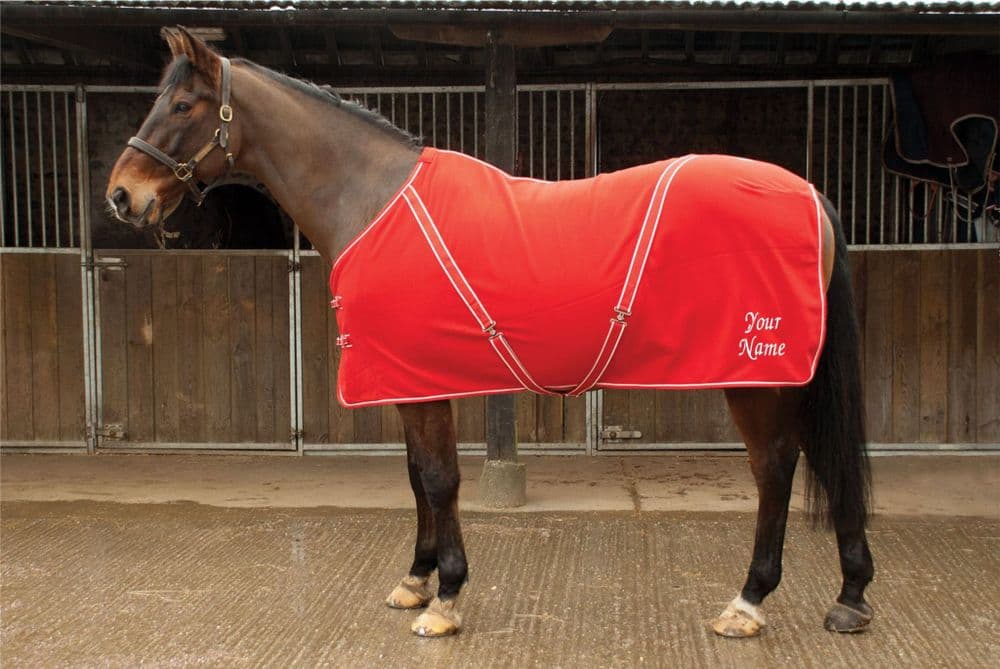 Comfy Personalised Rhinegold Horse/Pony Fleece Rug