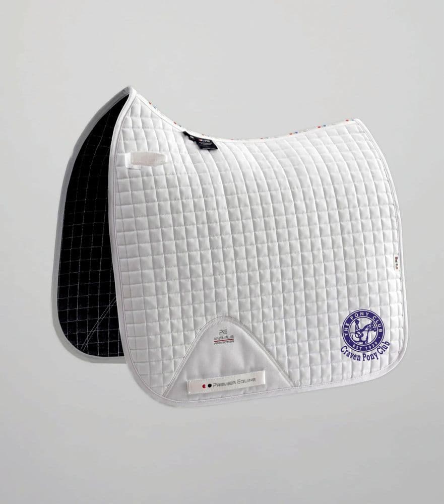 Craven Premier Equine  White Dressage Saddlecloths